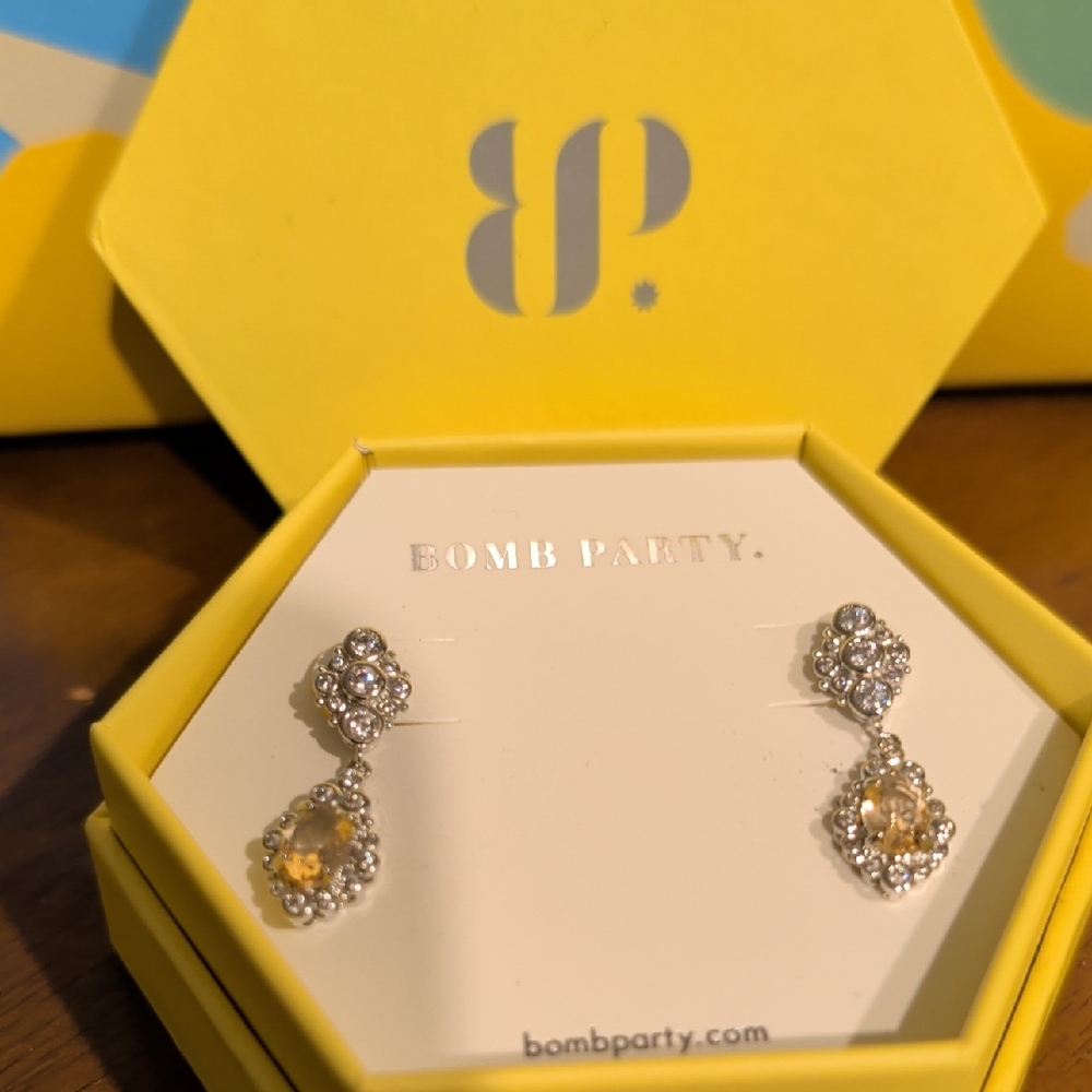 Bomb Party Gold and Silver Earrings